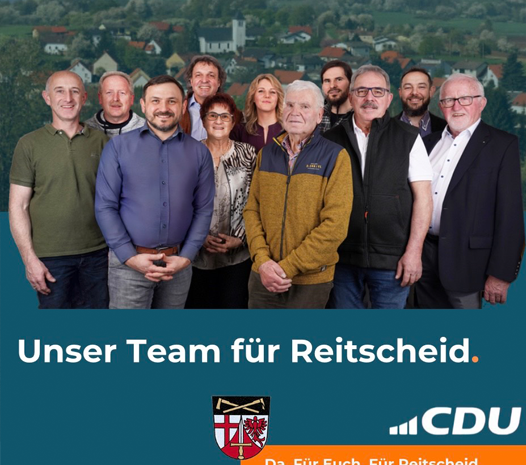 Team der CDU für die Kommunalwahl steht